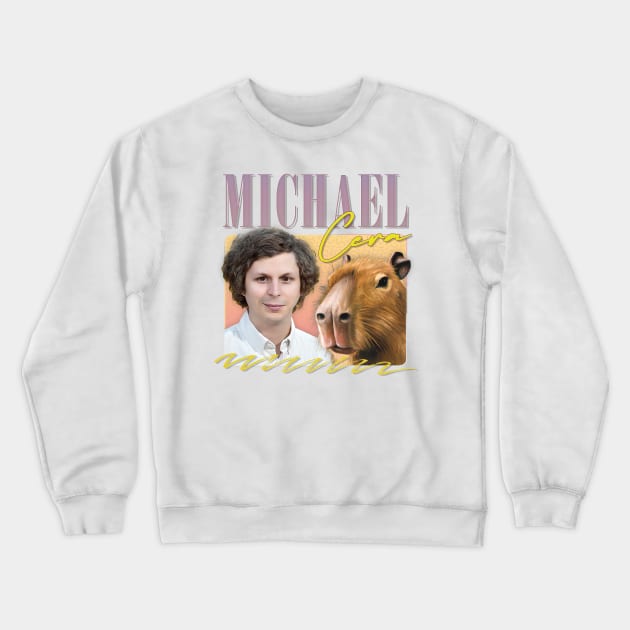 Michael Cera - - Aesthetic Meme Fan Design Crewneck Sweatshirt by DankFutura